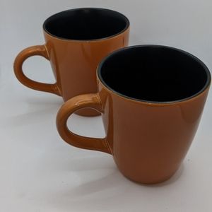 Corelle Hearthstone Stoneware - Cumin Orange & Black